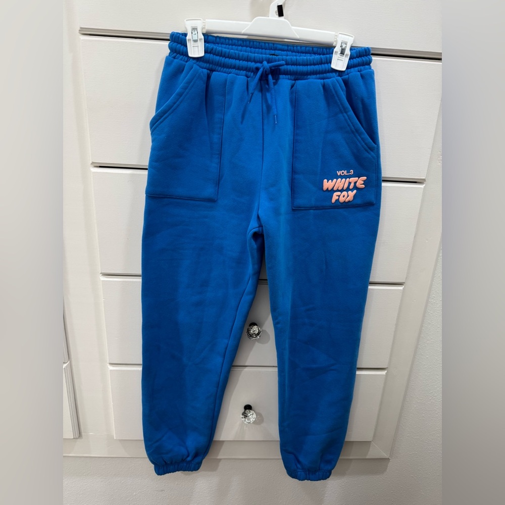 Blue White Fox Sweatpants